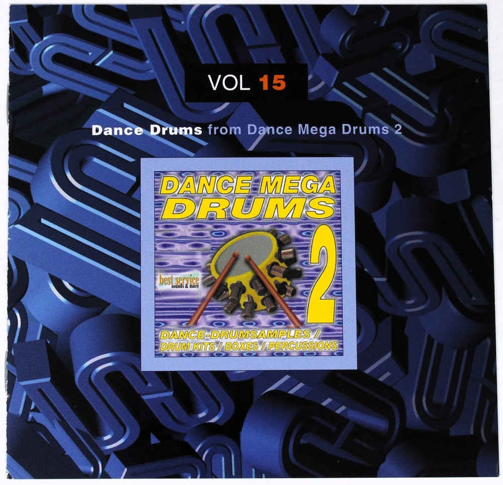 Best Service Pro Samples 15 Dance Drums Sample/Sound Library/Sampling Double CD