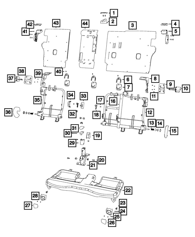 Genuine Mopar Seat Bezel 68417614AA