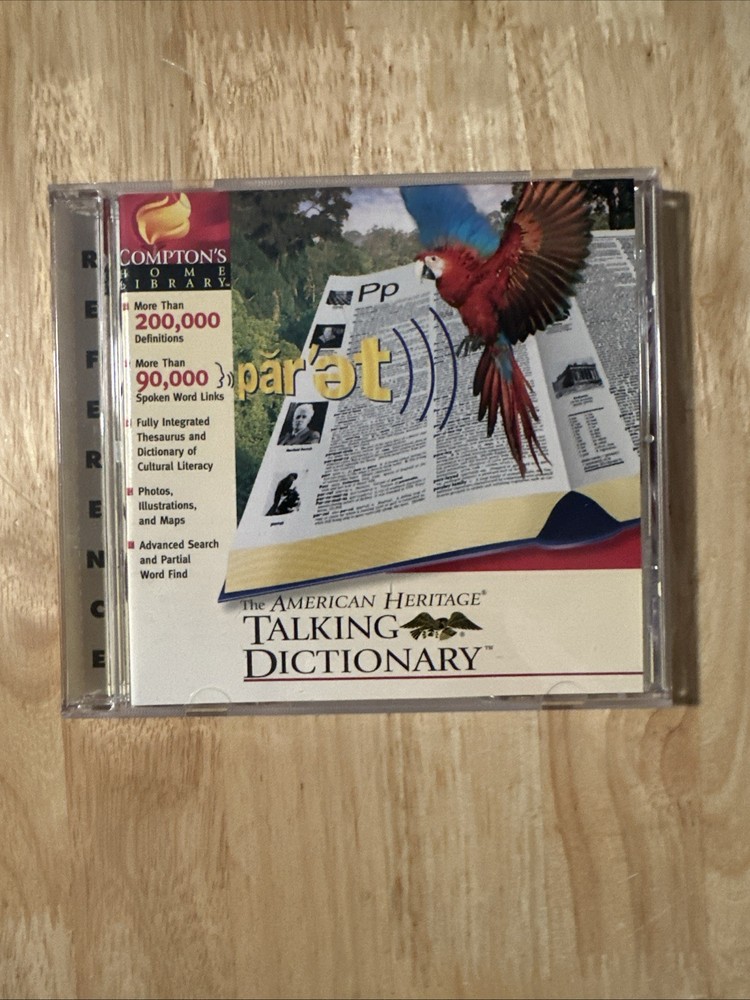 The American Heritage Talking Dictionary CD-ROM for Windows Version 5.0