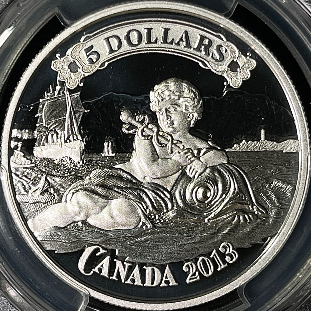 CANADA. 2013, 5 Dollars, Silver - PCGS PR70 - Top Pop 🥇 Commerce Bank Note