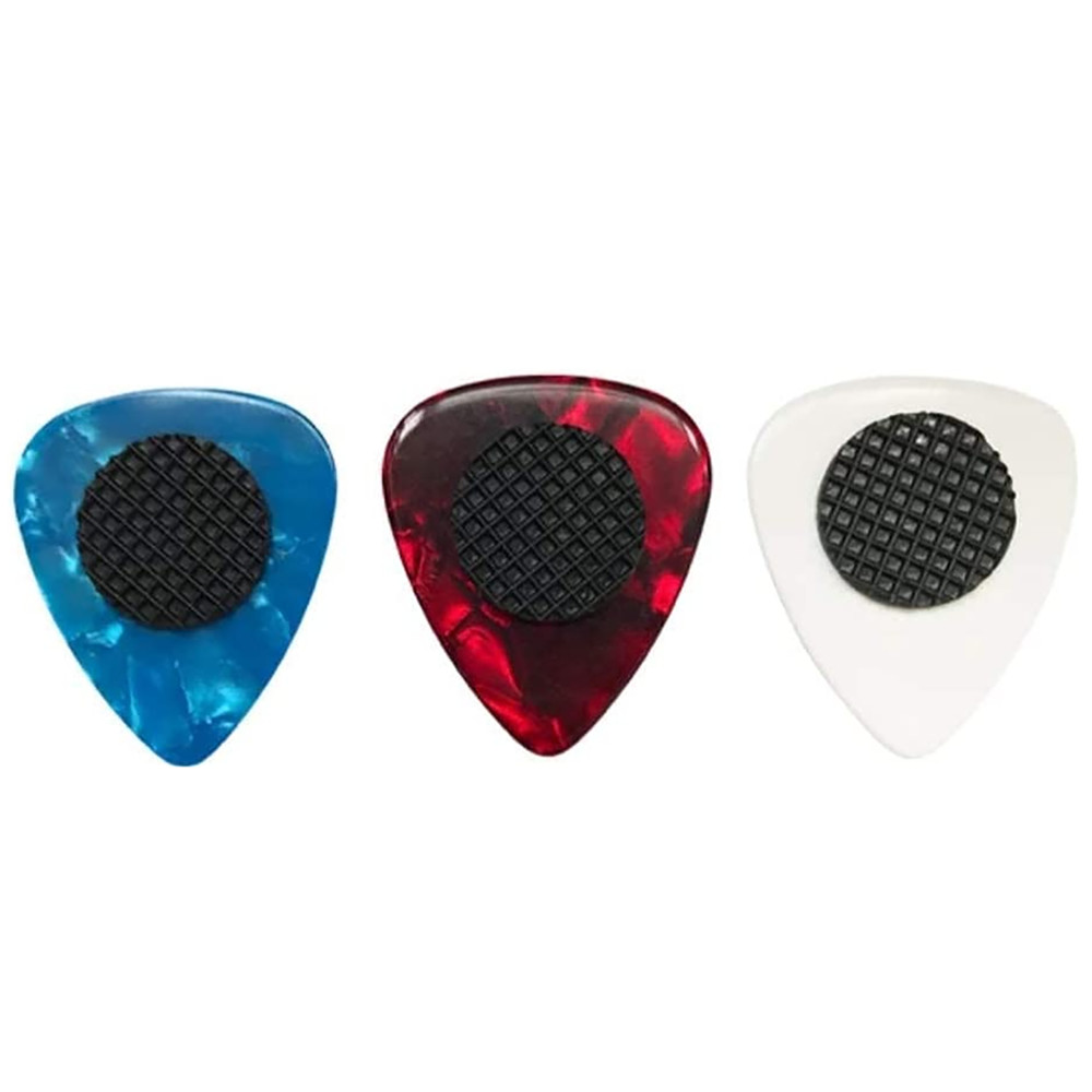20* Black Self-adhesive Guitar Picks Grips Stop Dropping Anti-drop Guitar Picks*