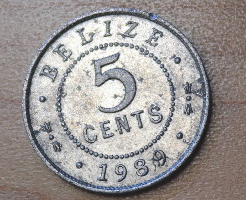 1989 Belize 5 Cents