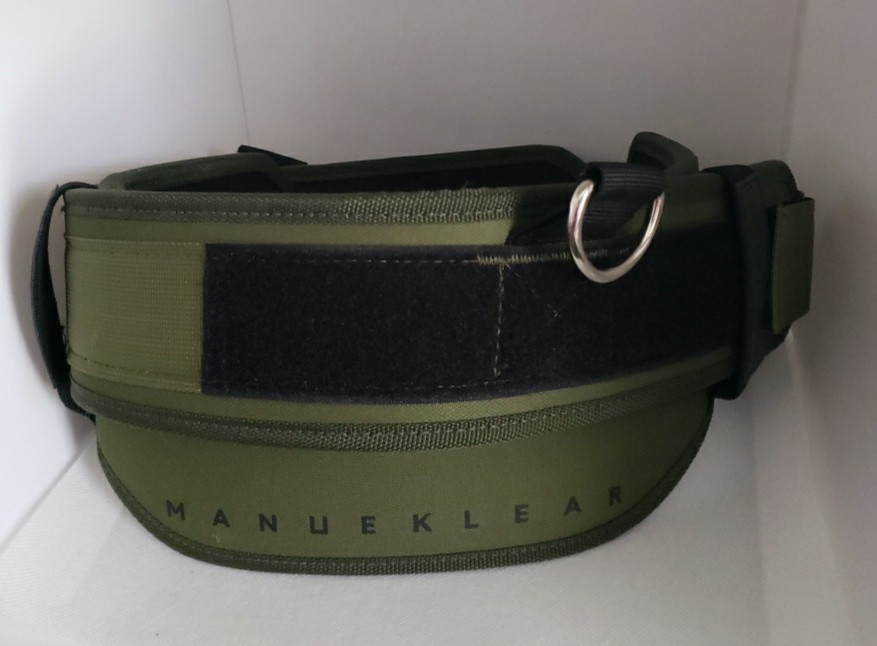 MANUEKLEAR Weightlifting Belt Olive Size S NWOT