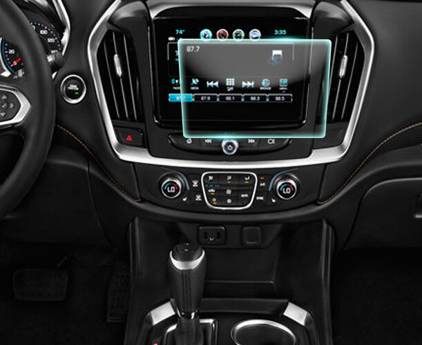 Crystal Clear Screen Protector for 2018 Chevrolet Traverse 8in Navigation