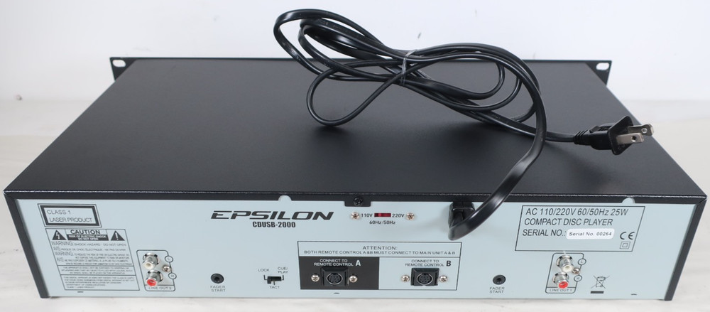 Epsilon CDUSB-2000 Rackmount Multi-Function CD Player