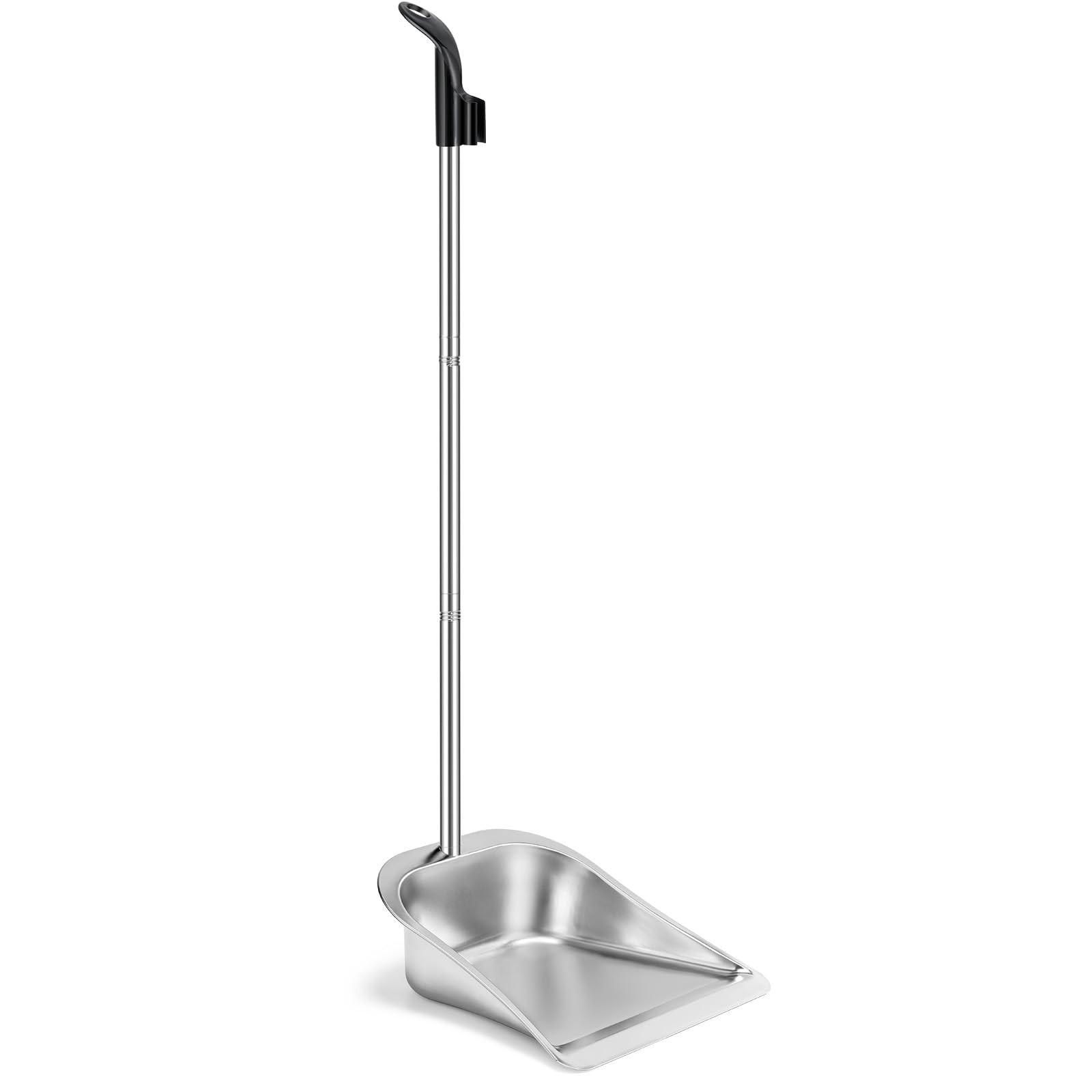 Yangbaga Dust Pans with Long Handle - 35”Heavy Duty Metal Upright Stand Up Du...