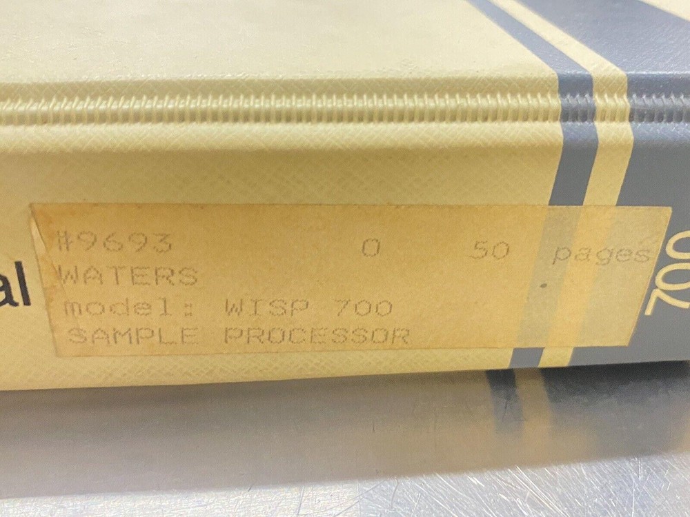 Waters Intelligent Sample Processor WISP 700 - Users Guide / Instructions Manual