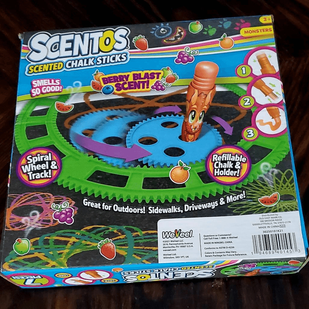 NIB SCENTOS SCENTED CHALK STICKS SET