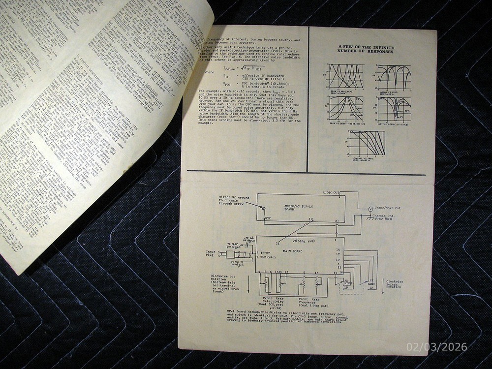 Genuine Autek QF-1 Audio Filter Manual Manual