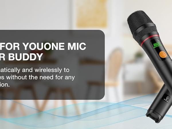 Karaoke Machine with Two Wireless Microphones, Portable Bluetooth Speaker-New!!!