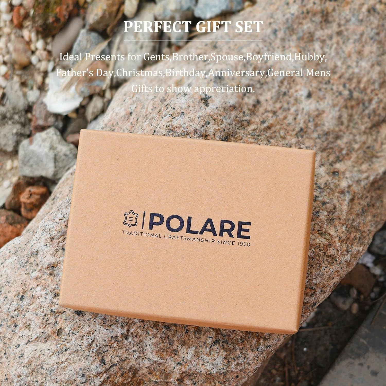 Polare Luxury RFID Blocking Leather Passport Holder Travel Wallet for Men and Wo