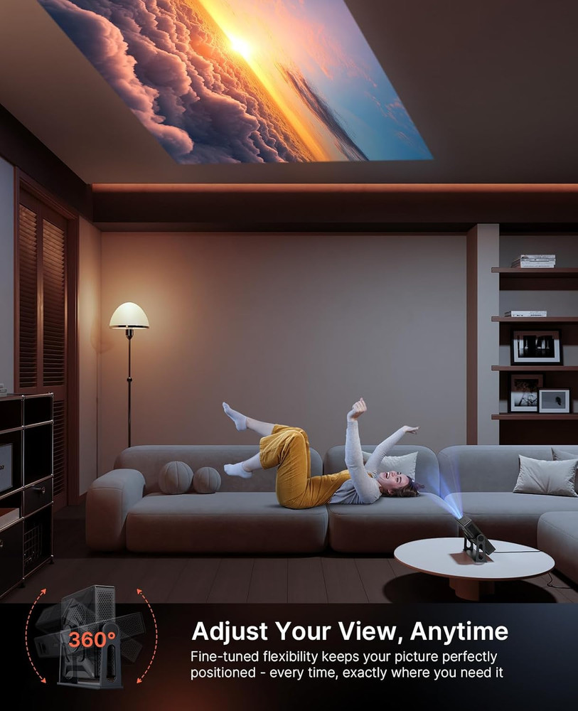 Gimbal Desktop Stand for Nova Mini Projector, 360 Degrees Adjustable Tilt, Compa