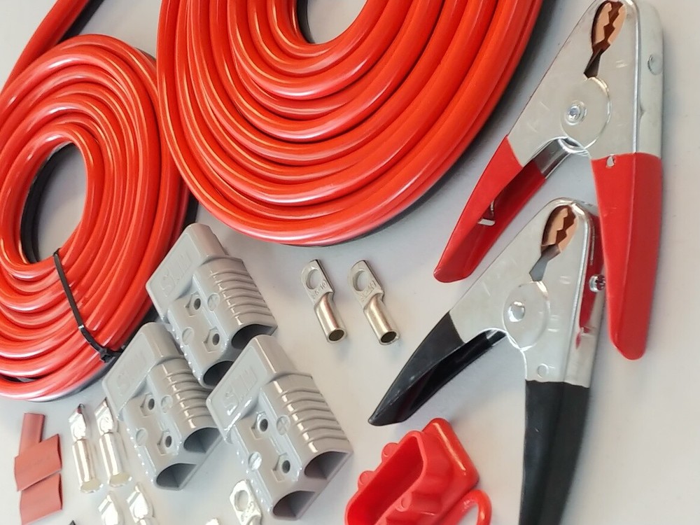 32ft DIY Winch Jump Booster Permanent ( or Non perm ) Quick Connect Trailer 1ga