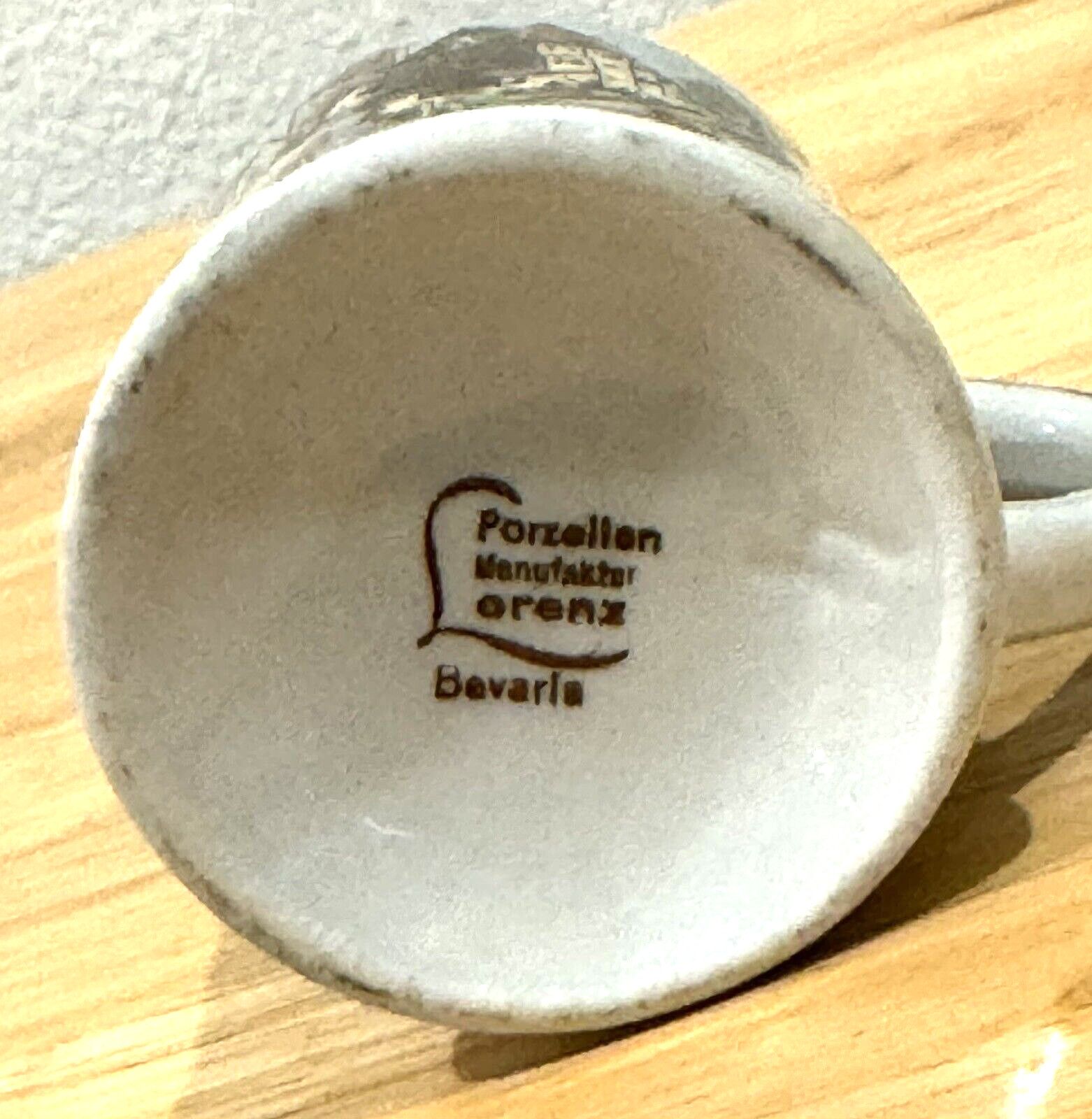 VINTAGE LORENZ PORZELLEN PORCELAIN BAVARIA ROTHENBURG TAUBER MINI SOUVENIR MUG