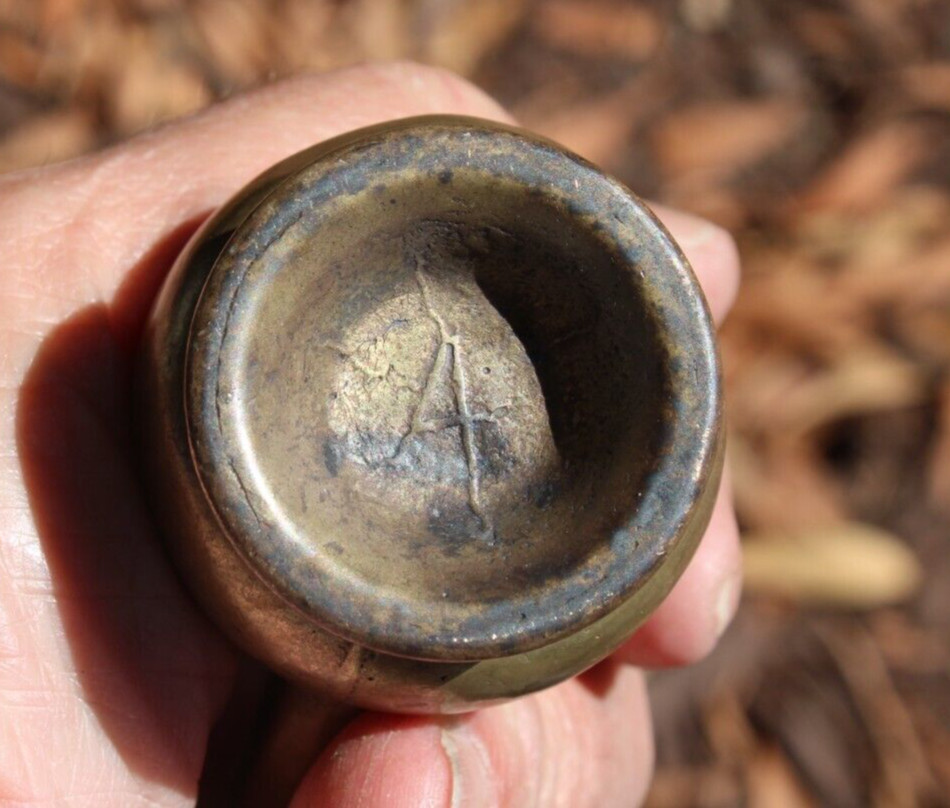 Antique Pitcher with Handle, Jug Solid Brass Small