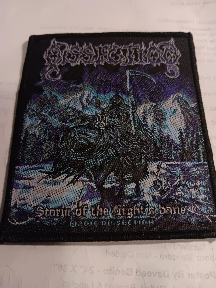 DISSECTION PATCH NEW  RARE COLLECTABLE WOVEN ENGLISH IMPORT