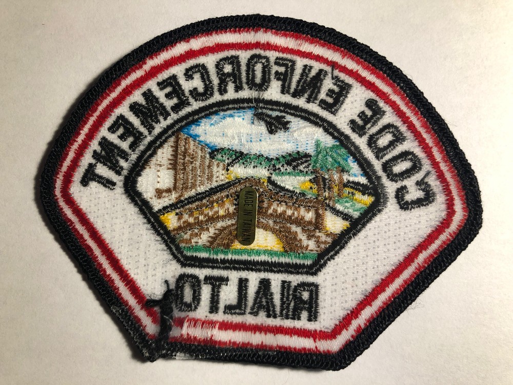 Rialto California Code Enforcement Patch