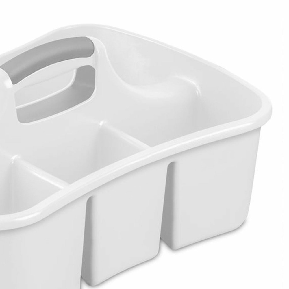 Sterilite Divided Storage Ultra Caddy with 4 Compartments and Handles (18 Pack)