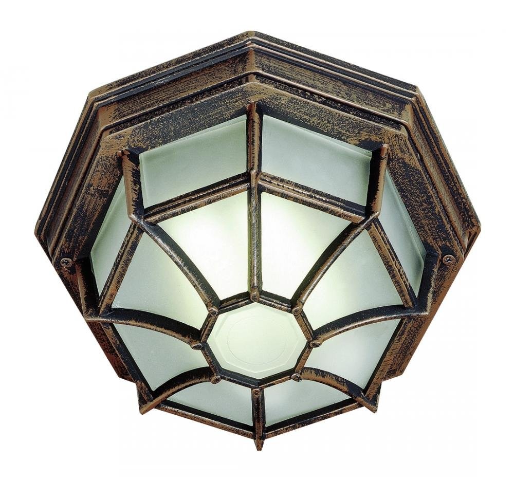Lighting 40582 RT Outdoor Benkert 5 Flushmount Lantern, Rust
