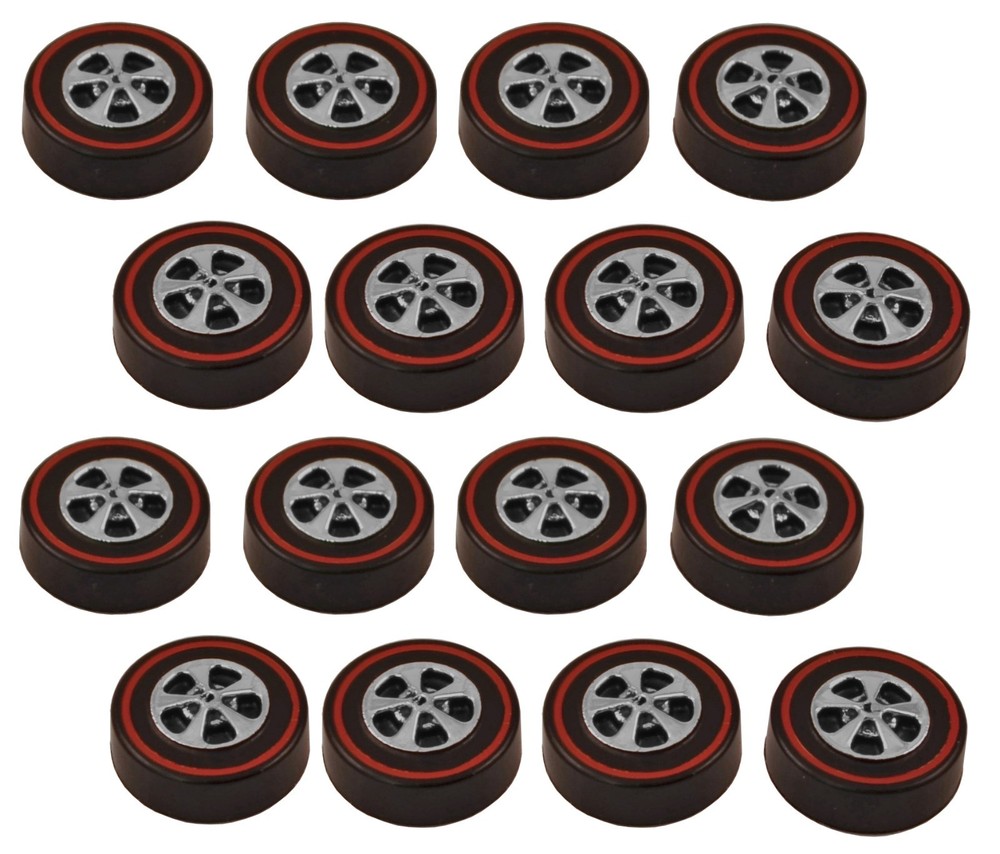 16 Brightvision Redline Wheels – 16 Medium Size Bright Chrome Cap Style Wheels