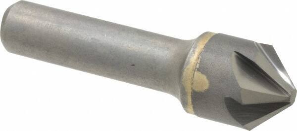 Hertel 3/4" Head Diam, 1/2" Shank, 6 Flute 90� Solid Carbide Countersink Brig...