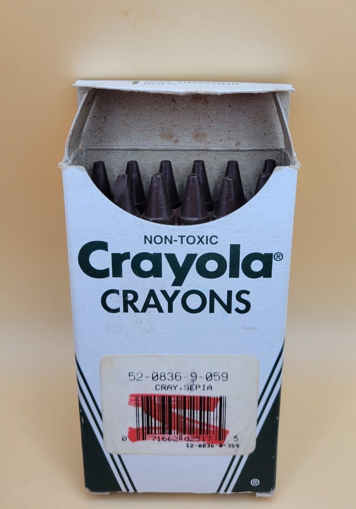 Vintage 1995 Binney & Smith Inc. Crayola Bulk Crayons No. 836 (52-0836-9-059) 🖍