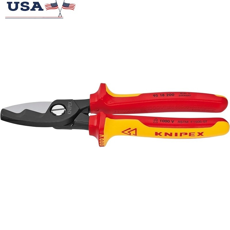 Insulated Cable Shears 1000V Twin Cutting Edge Precision Tools Durable Ergonomic