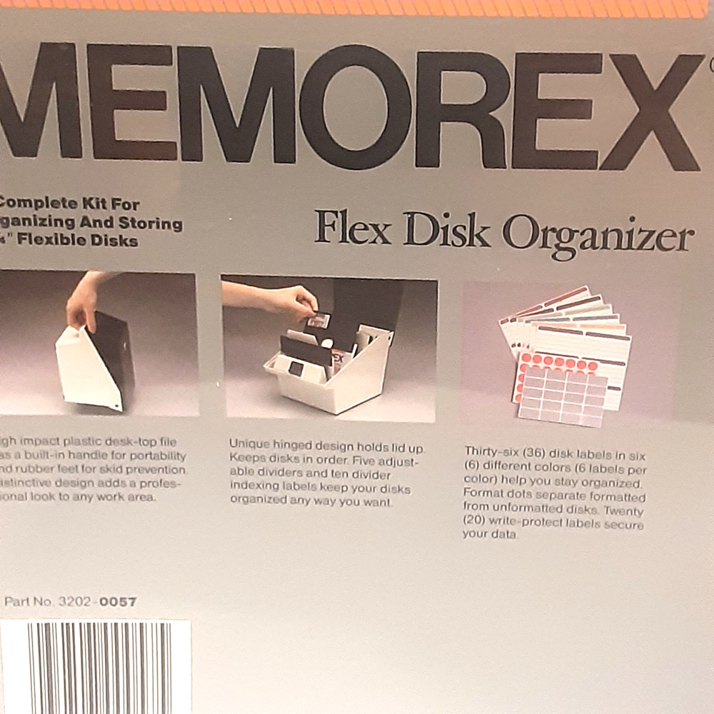 MEMOREX FLEX DISK ORGANIZER SEALED NEW