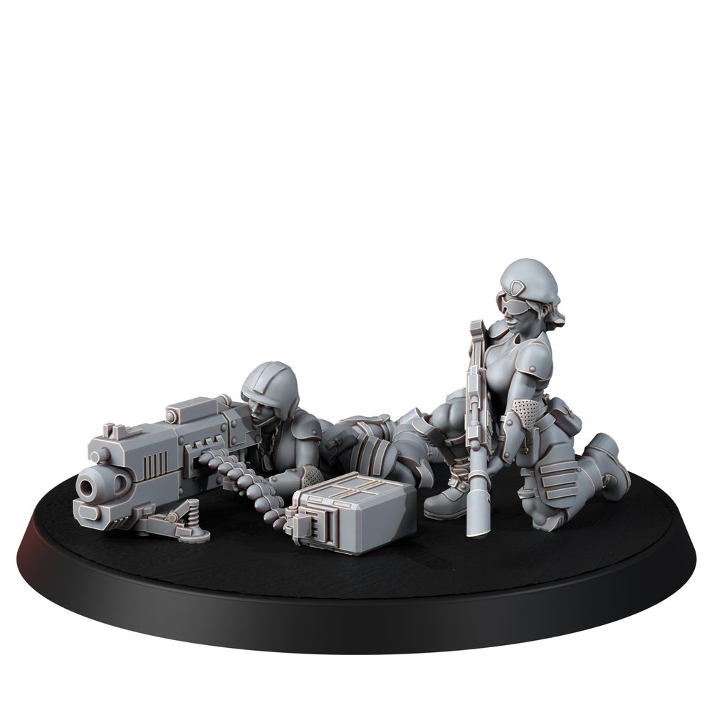 FEMALE CORPS SUPPORT WEAPONS (PIN-UP)