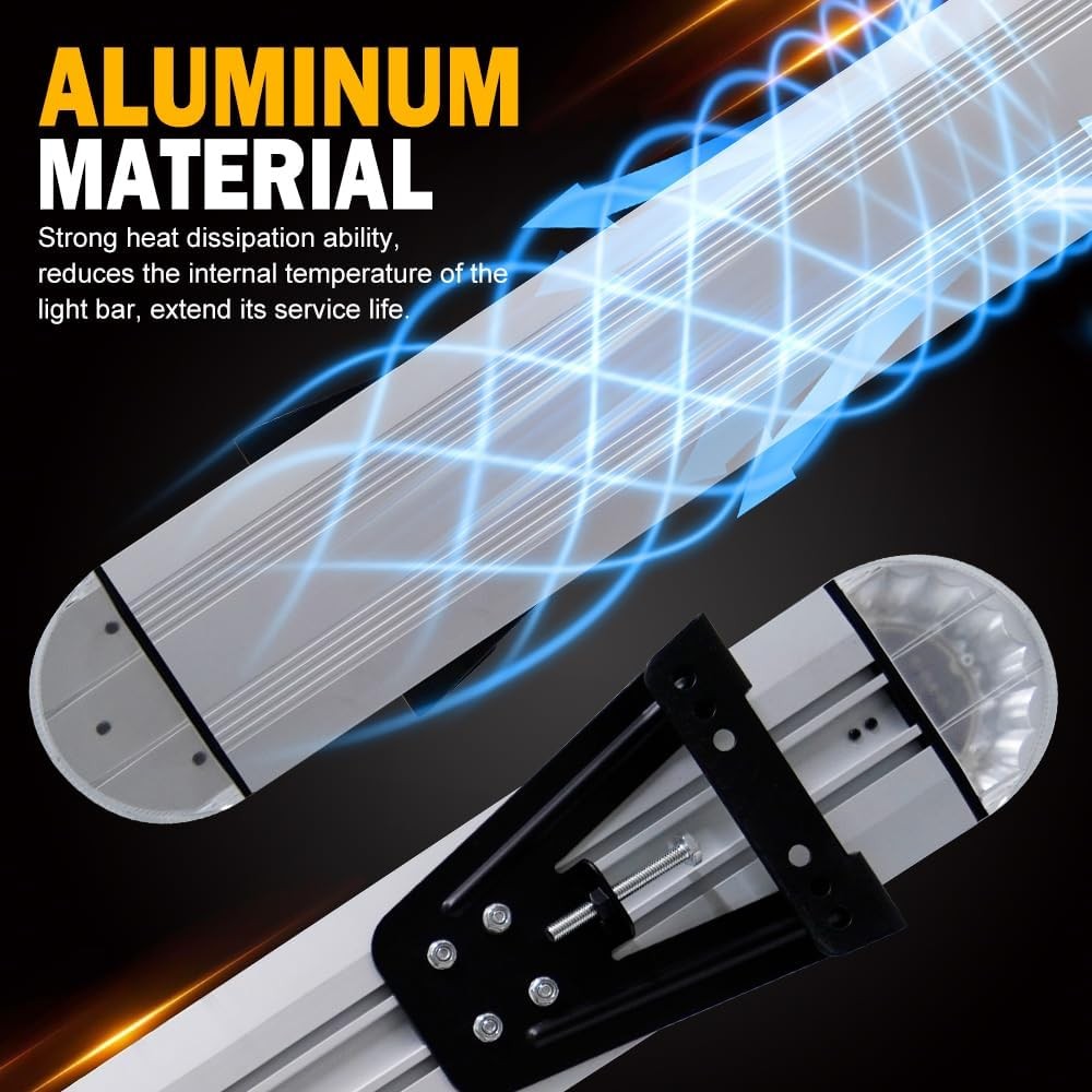 49" Low Profile Rooftop Emergency Strobe Lights Bar Warning Flashing TOW Tractor