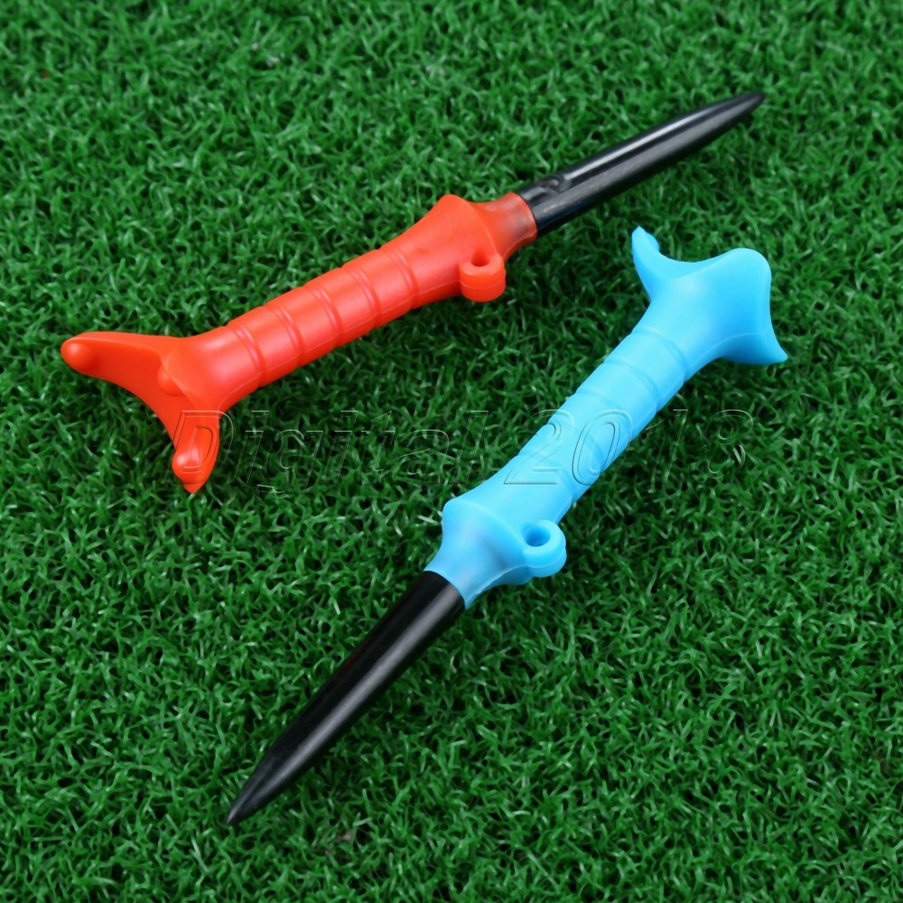 3Pcs Triangle Slope Golf Tees Golf Guide Ball Tees Nails Practice Training Tool