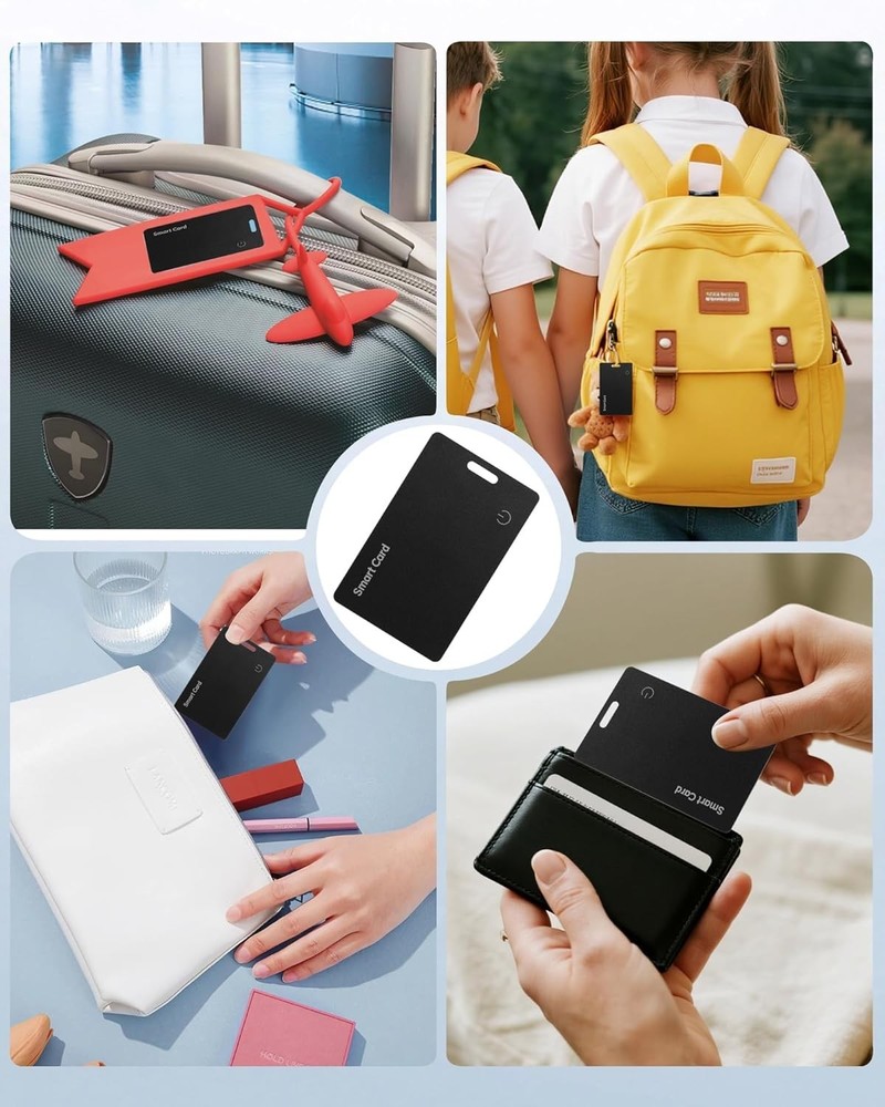 Ultra-Thin Waterproof Wallet Tracker Card for Android - Rechargeable GPS Loc...