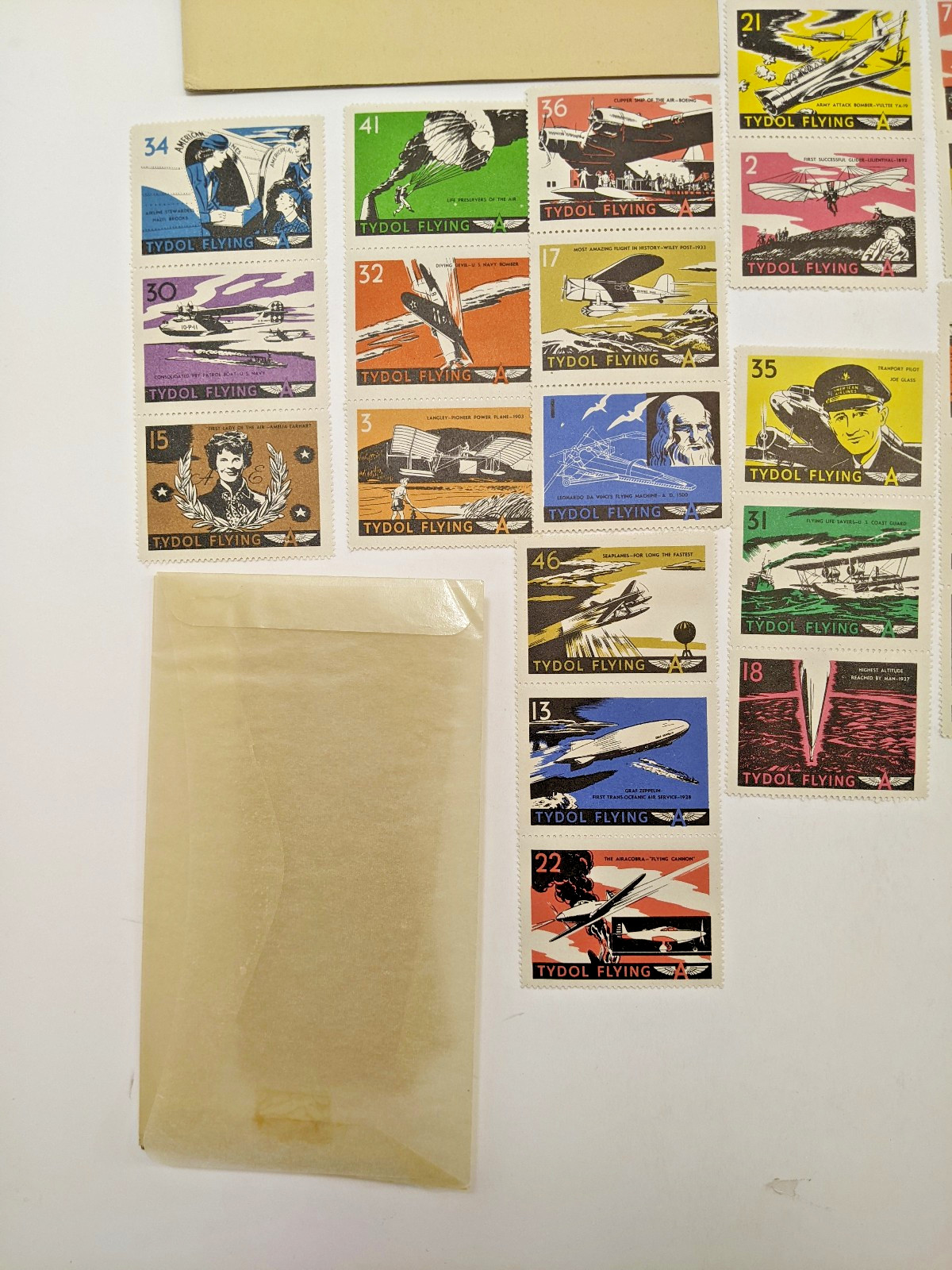 TYDOL Flying A Stamp Album of American Aviation 1940 Fuel Oil Company UNUSED A+