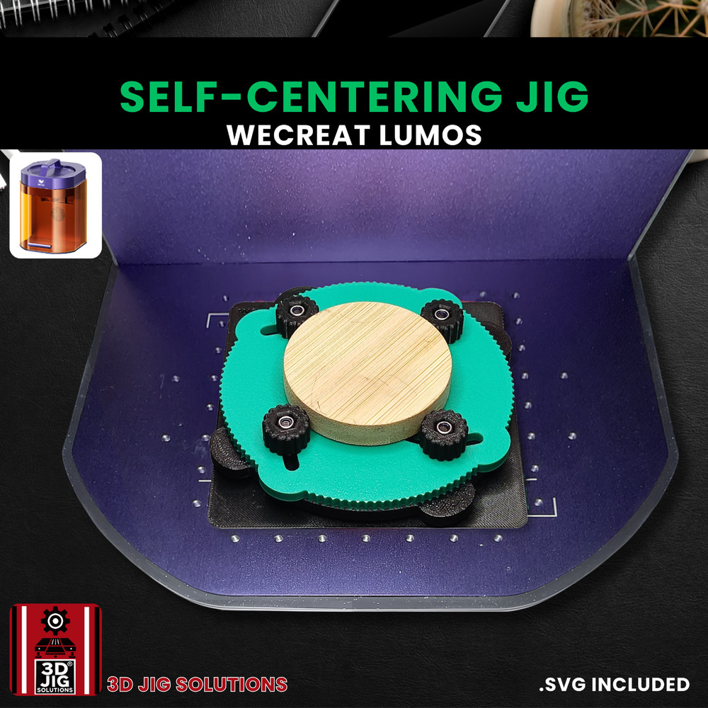 WeCreat Lumos Self-Centering Jig | Adjustable Laser Engraving Alignment Tool