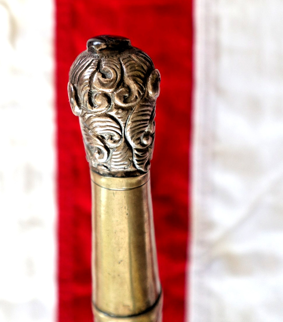 FRENCH INDIAN WAR REVOLUTIONARY WAR, GERMAN DOG HEAD SWORD CIRCA 1730-40