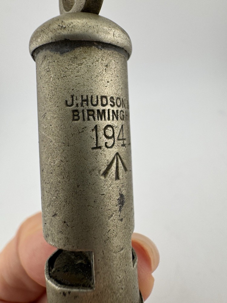 J Hudson & Co 1941 WWII British Military Whistle Birmingham