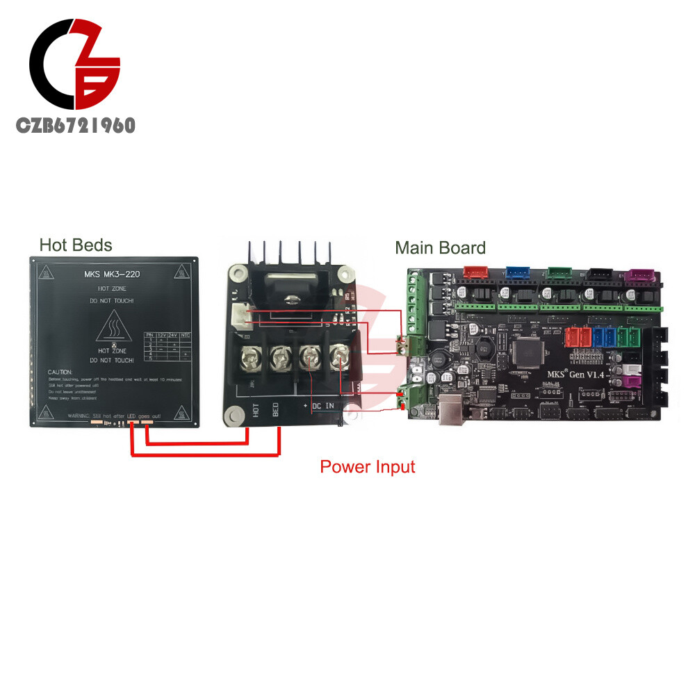 12-24V MOSFET High Current Load Hot Bed Module 3D Printer Power Expansion Board