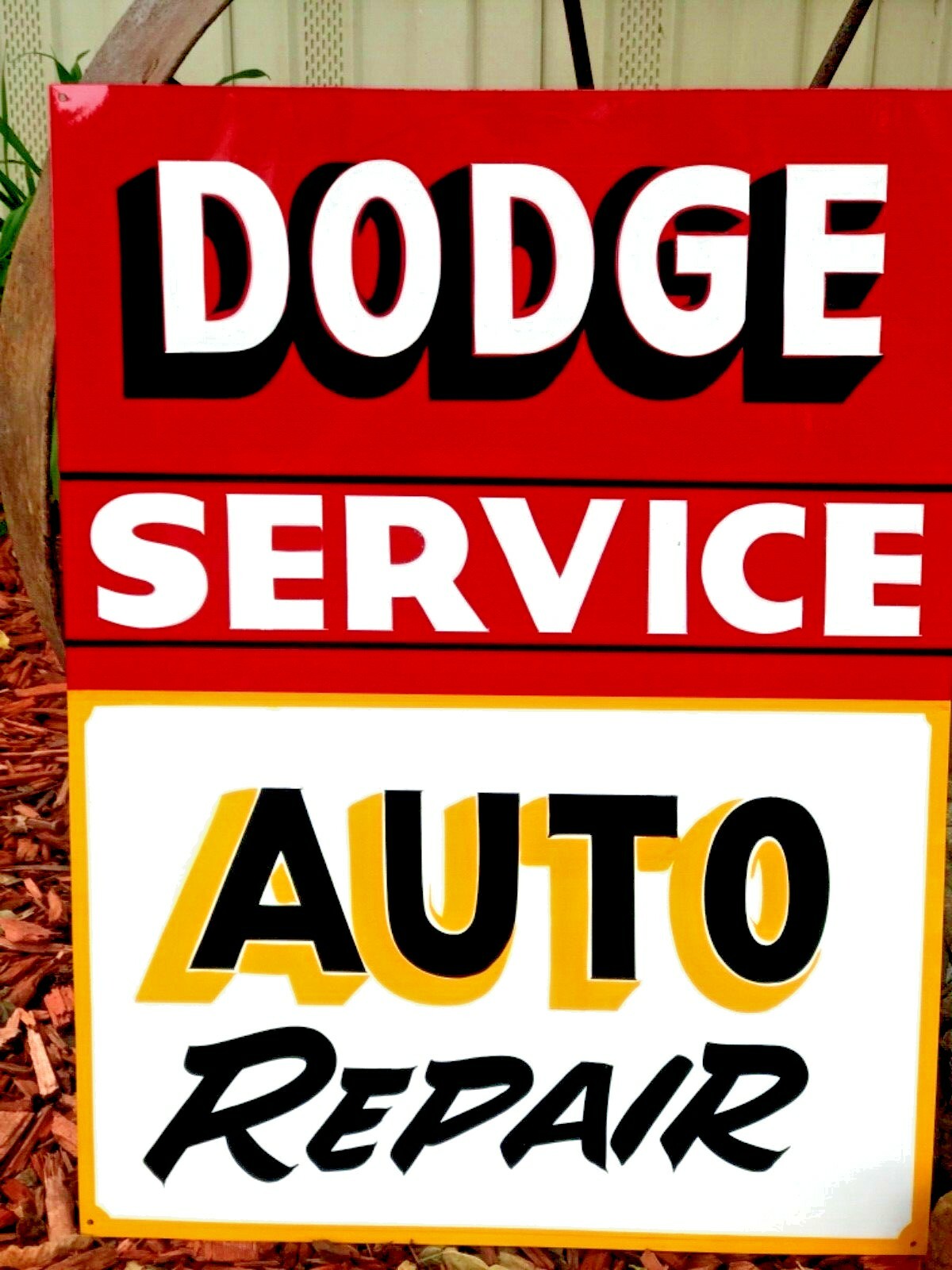 DODGE RAM MOPAR SERVICE Truck Car Repair Auto Gas Station Shop HAND PAINTED SIGN