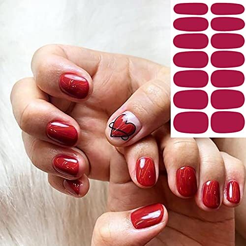 20 hojas de pegatinas de esmalte de uñas autoadhesivas