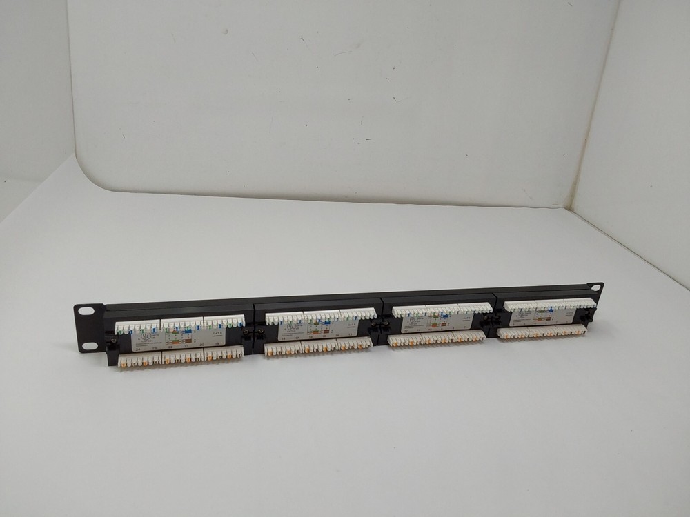 W Box Cat6 24-Port Network Patch Panel IDC Terminal block 110 & Krone 0E-C6PP24