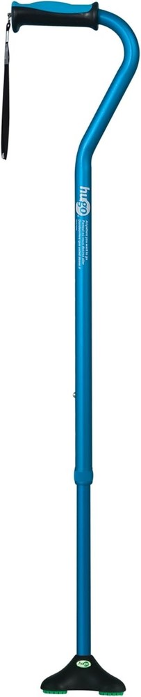 Adjustable Height Walking Quad Cane for Maximum Stability - Aquamarine