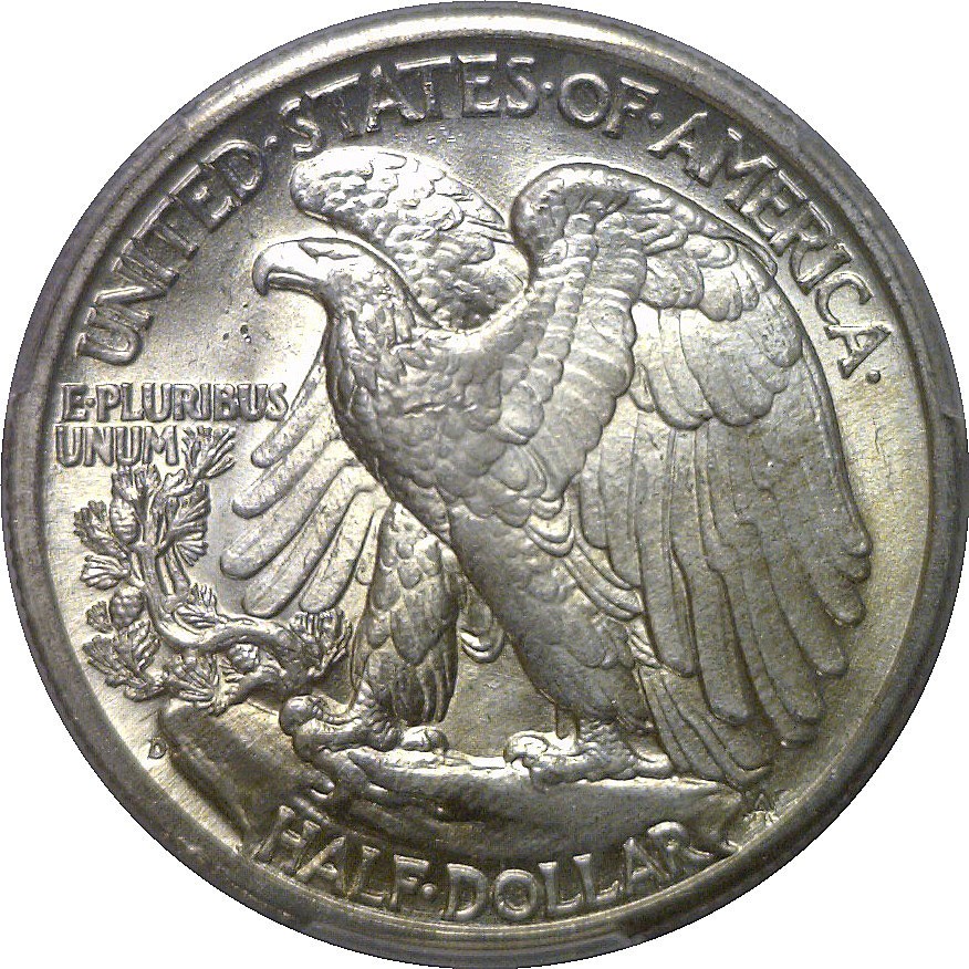 1944-D Walking Liberty Half Dollar PCGS MS-65