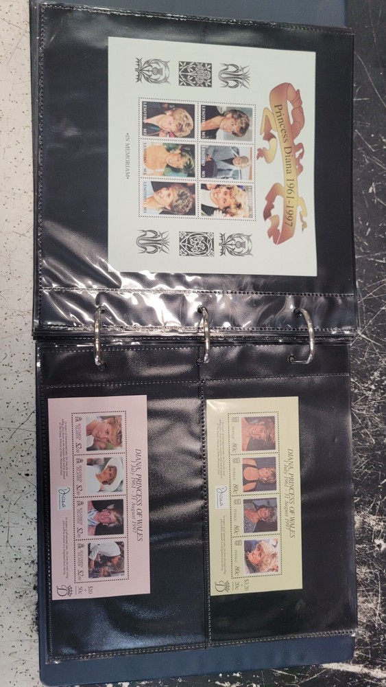 PRINCESS DIANA COLLECTION, Mystic Stamp Company, Binder, 36 Sheets & Sheetlets