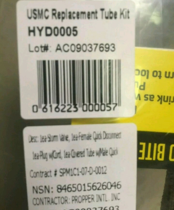 2 NEW USMC Military Surplus Source Hydration Drinking Tube Kit