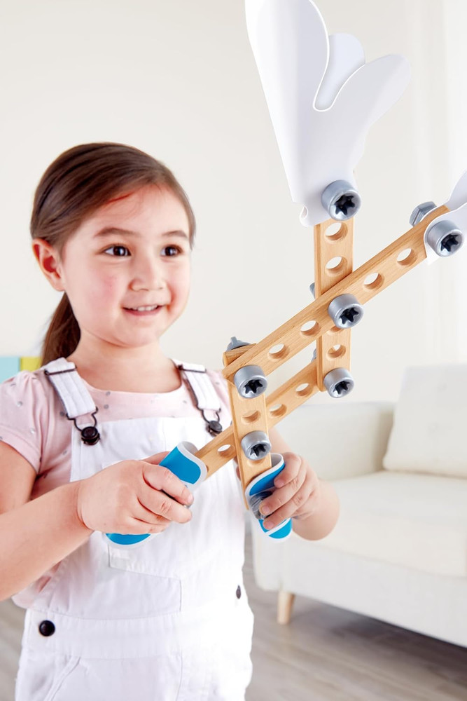 Three Experiment Kit | Junior Inventor Kids Physics Mechanical Crane, Grabber &