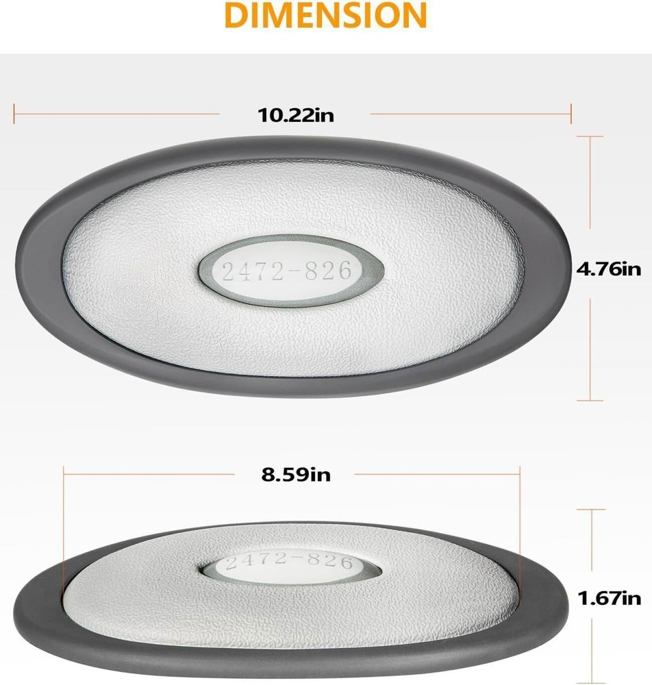 1PCS 2472-826 Oval Pillow Insert & Back Mount Replacement for Jacuzzi J-300 2007