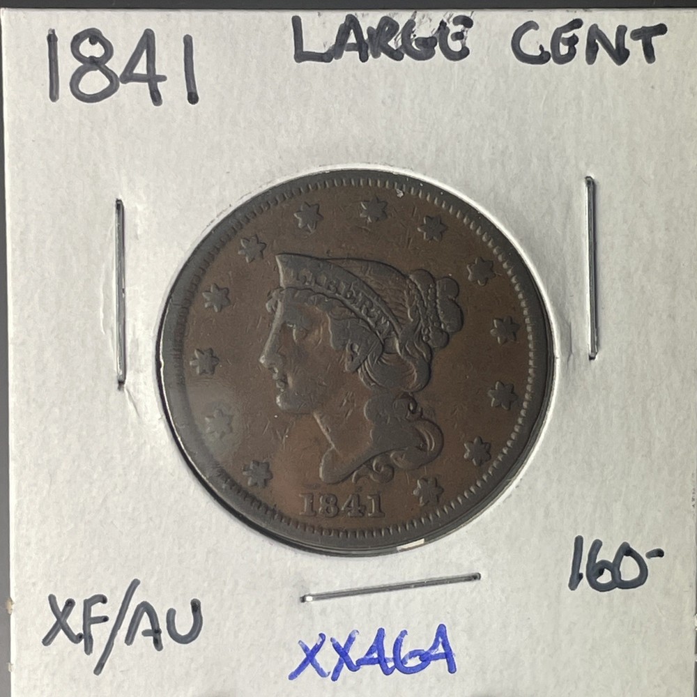BETTER DATE  1841 LARGE CENT NICE FINE++ Condition XX464
