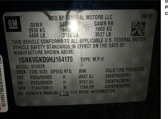 Used A/C Selector Switch fits: 2017 Chevrolet Traverse front automatic opt CJ2 G