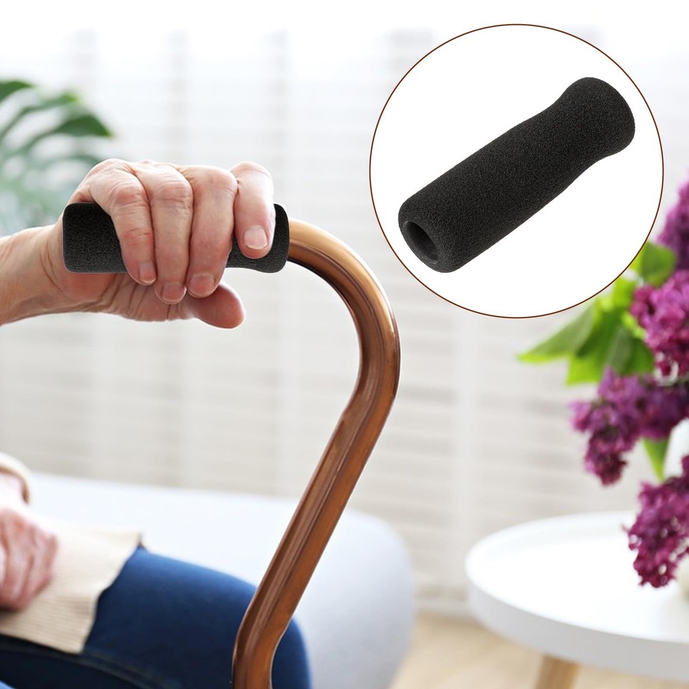 Cane Replacement Hand Grip, Cane Handle Grip, Black Foam