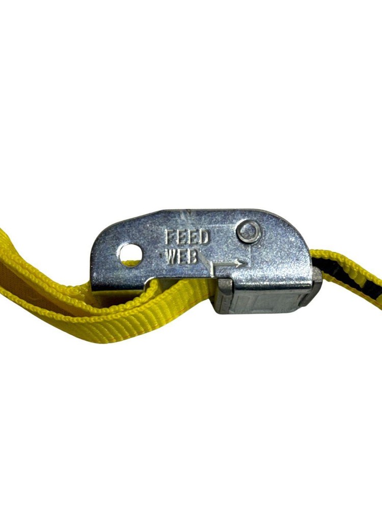 2"x12' Yellow E-Track Cam Buckle Strap (2 Pack)